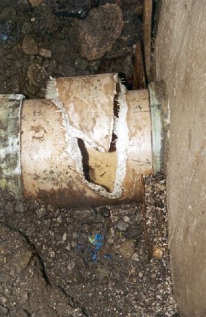 Failed GRP Pressure Pipe